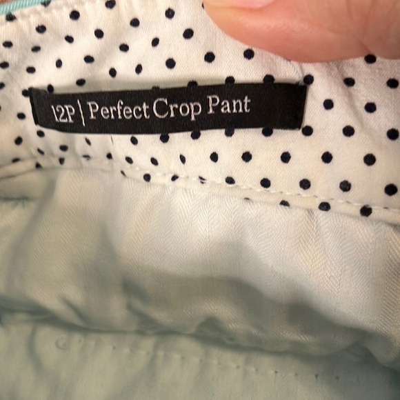 Talbots Women's Light Blue Cropped Chino Pants - Picture 5 of 9